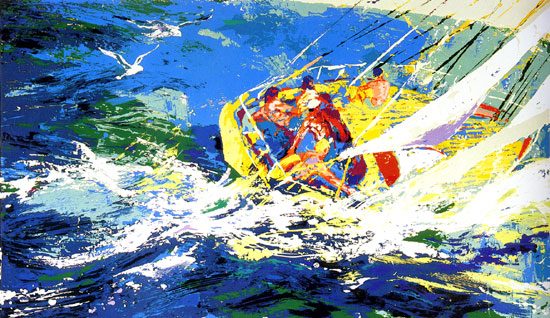 Leroy Neiman Aegean Sailing